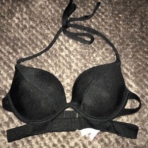 Black Victoria Secret The Banded Hottie Halter Top